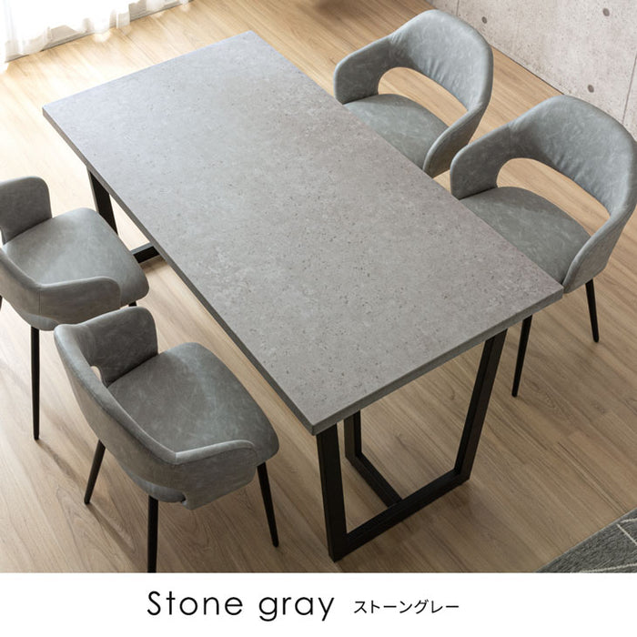 幅140cm］ダイニングテーブルセット 5点セット 4人掛け ストーン調