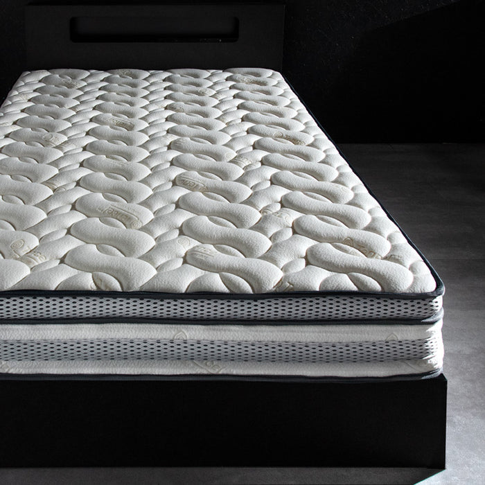クイーン］高反発ピロートップ ポケットコイルマットレス 25cm厚 超高