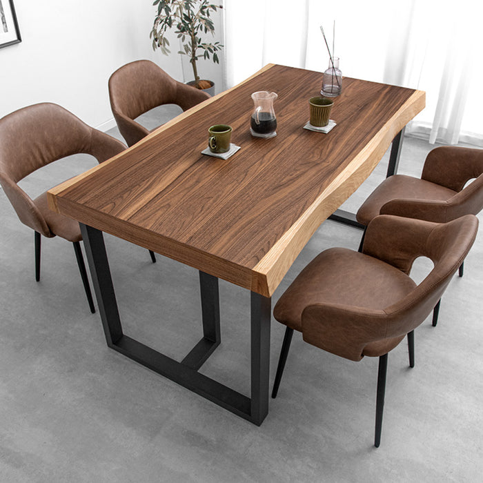 幅140］ダイニングセット 5点セット 4人掛け 天然木 ウォールナット