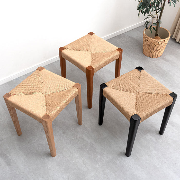 単脚］天然木アッシュ ダイニングチェア スツール 完成品 ペーパー