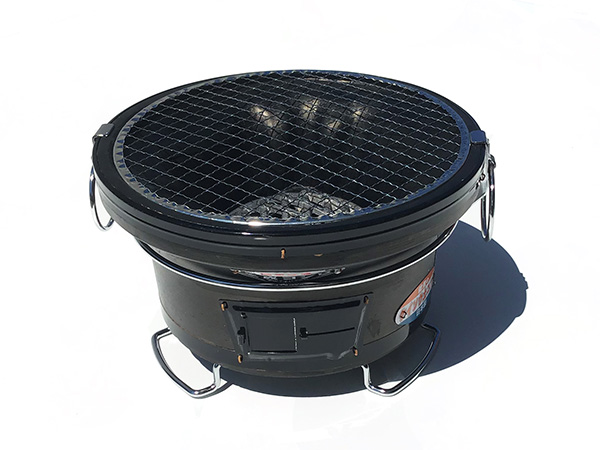 BQ珪藻土コンロ能登 丸型(小)特製環付(黒)の販売｜炭の販売タンタンドウ｜