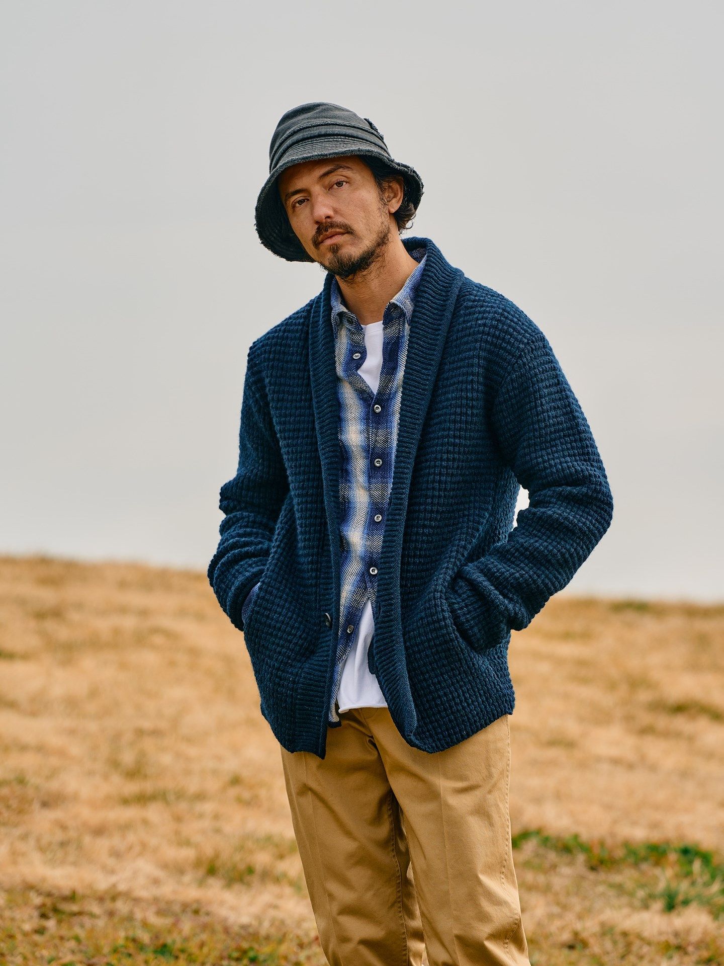 wjk - 【予約品】 lomond shawl collar cardigan / カーディガン
