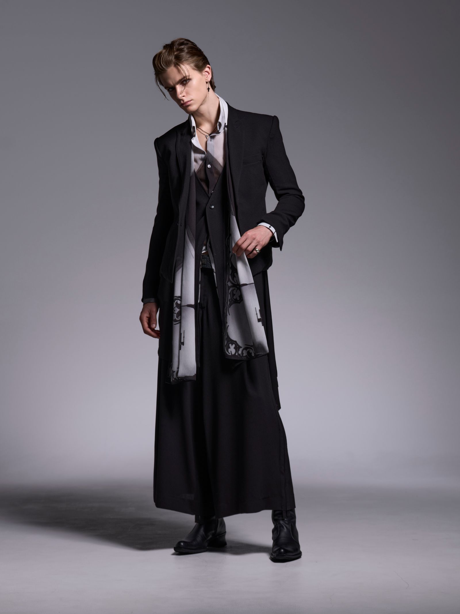 kiryuyrik - 【予約品 】Stole / ストール / ブラック&グレー | BRYAN