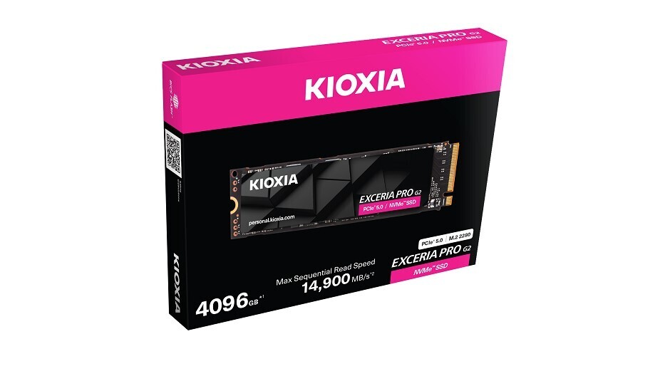 KIOXIA Unveils New Exceria PRO G2 SSD Series | TechPowerUp