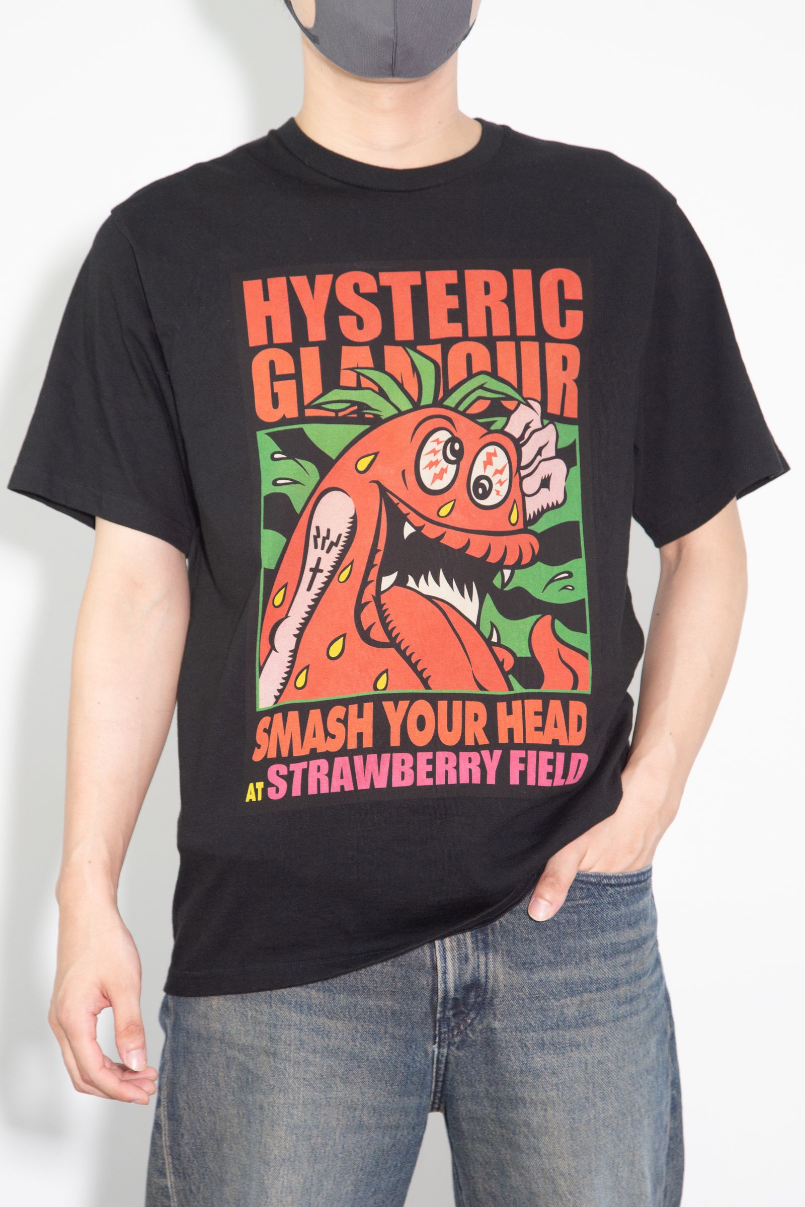 HYSTERIC GLAMOUR - SMASH YOUR HEAD SBM Tシャツ / ブラック | Tempt
