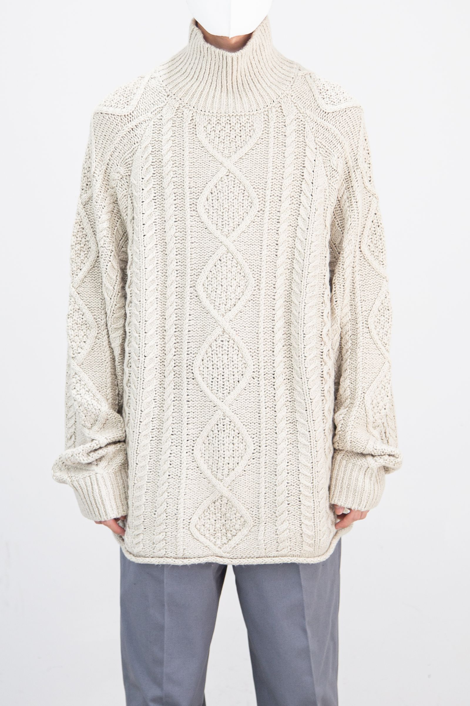 FOG ESSENTIALS - CABLE KNIT TURTLENECK / ウィート | Tempt