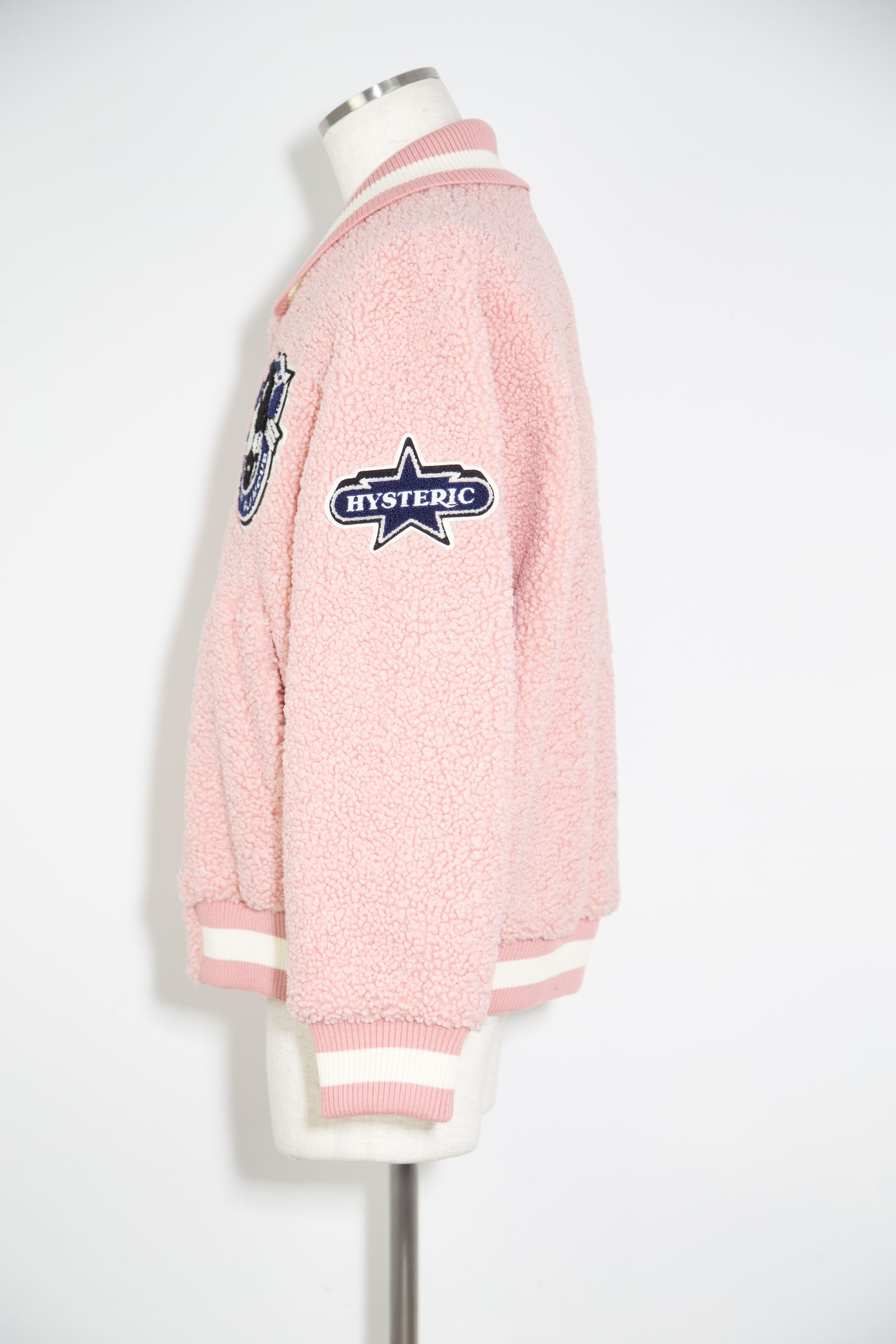 HYSTERIC GLAMOUR - HYSTERIC COLLEGEワッペン ボアスタジャン