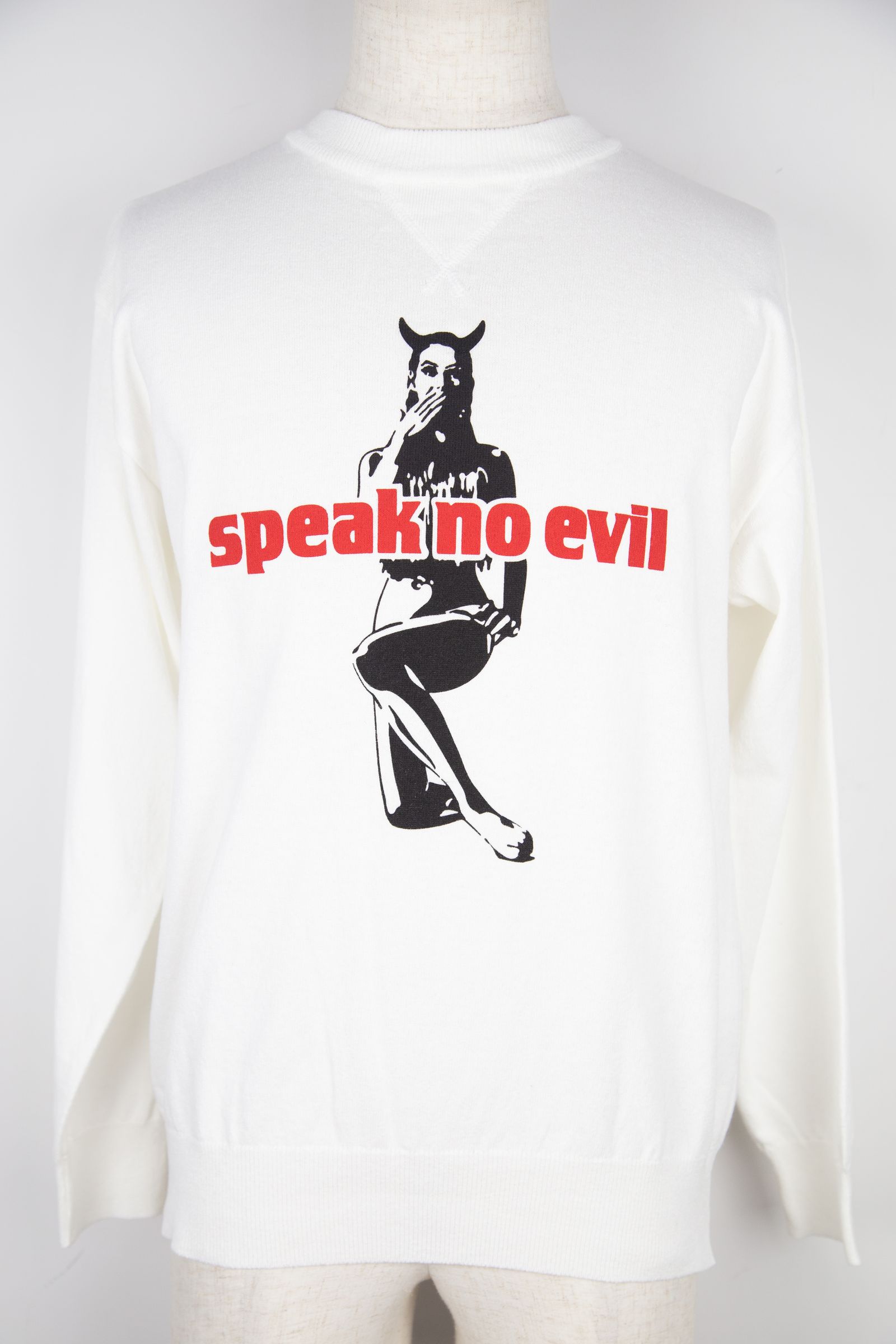 HYSTERIC GLAMOUR - SPEAK NO EVIL セーター / ホワイト | Tempt