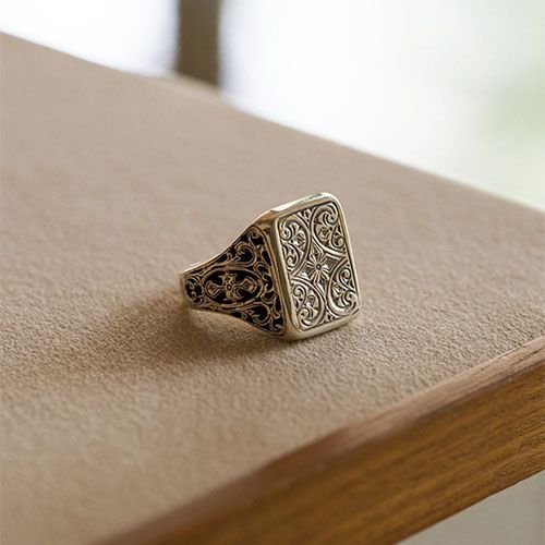 Gerochristo - Classic Parallelogram Ring / GR010 | Tempt