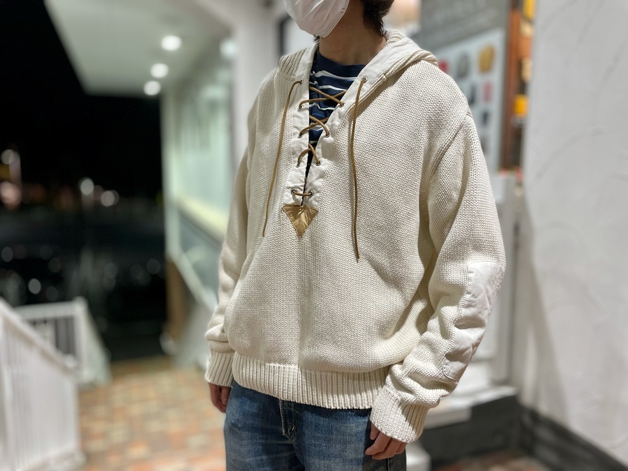 ヴィンテージ古着【GOOD ENOUGH/グッドイナフ】レースアップニット