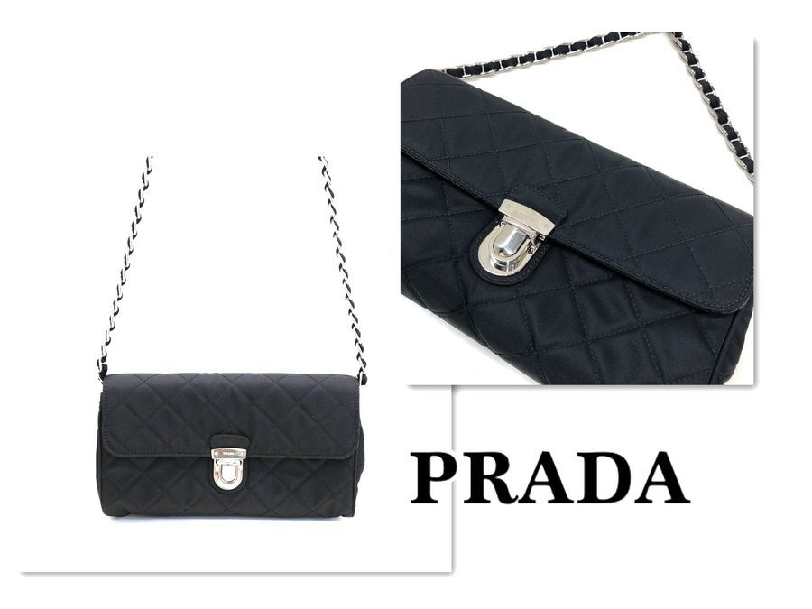 PRADA /プラダ】キルティングチェーンショルダーバッグ BP0584 165