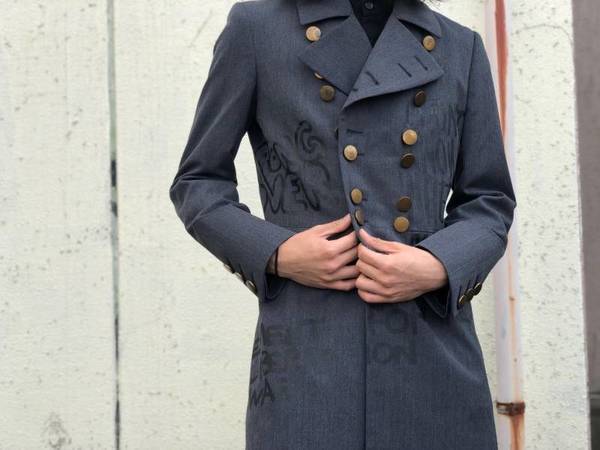 2017SS コムデギャルソンオムプリュス チェスターコート NAVY Sスーツ