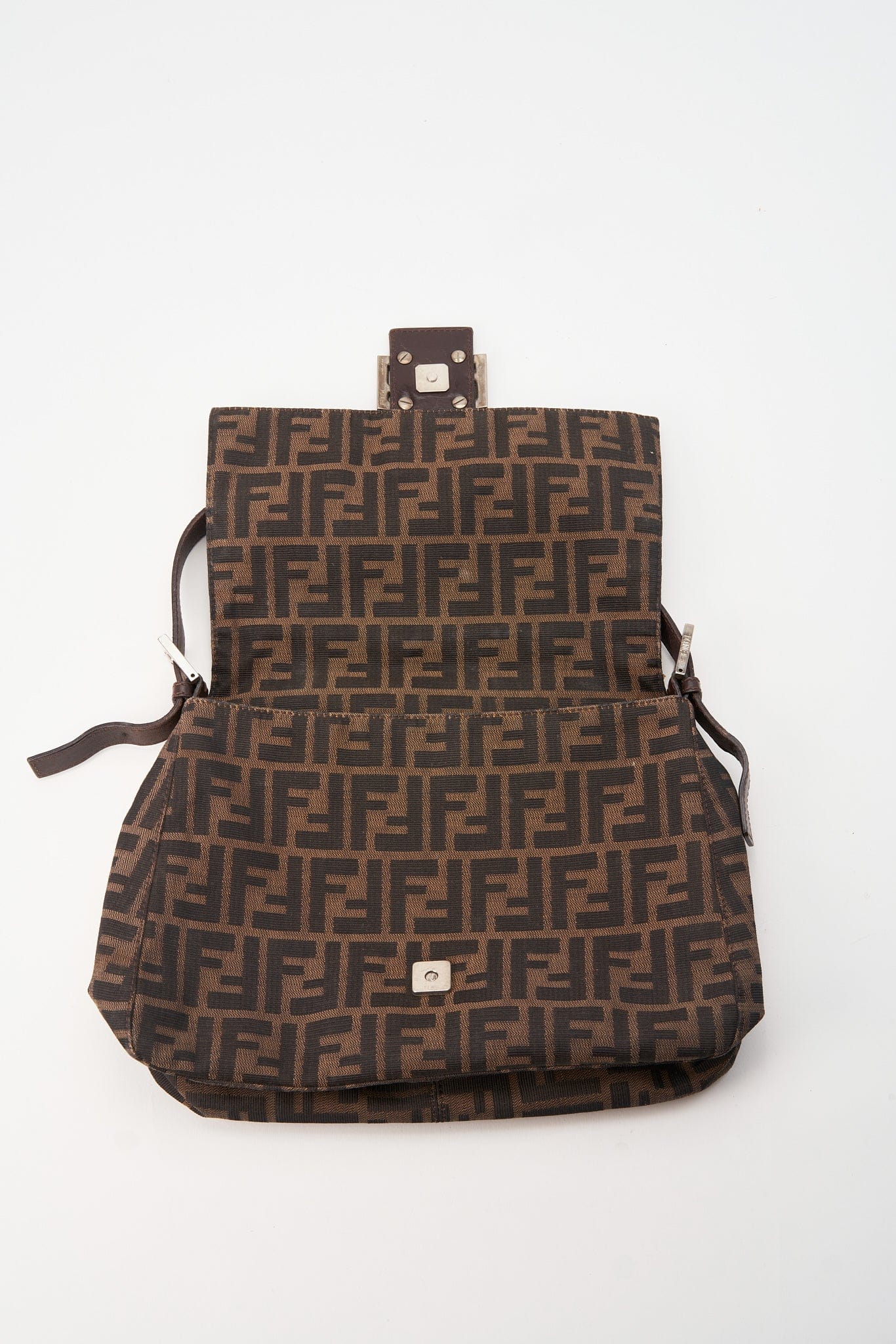 Vintage Fendi Mamma Baguette - Brown Zucca Canvas – The Hosta