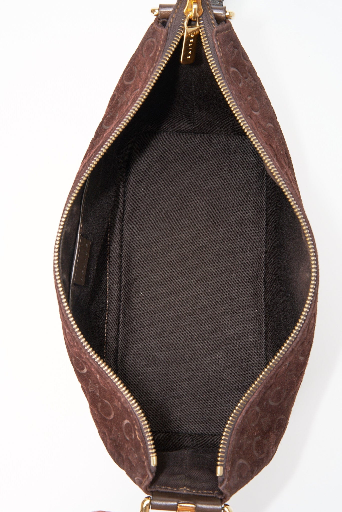 Vintage Celine Brown Suede Shoulder Bag – The Hosta