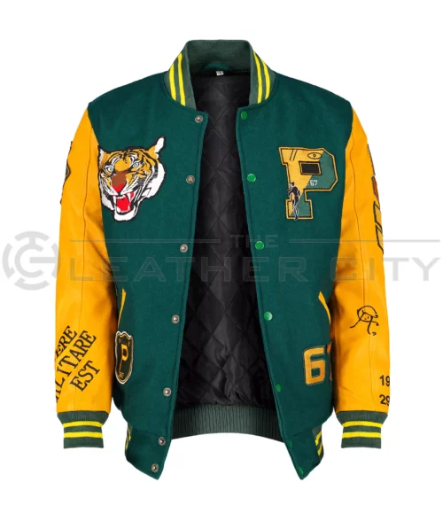 RL Polo Tigers Varsity Jacket | The Leather City