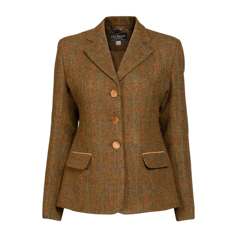 Women's Harris Tweed Jacket - Melanie - Brown Check | Scotland