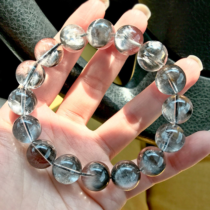 最高級!プラチナルチルクォーツSAupの13～13.8mmブレスレット