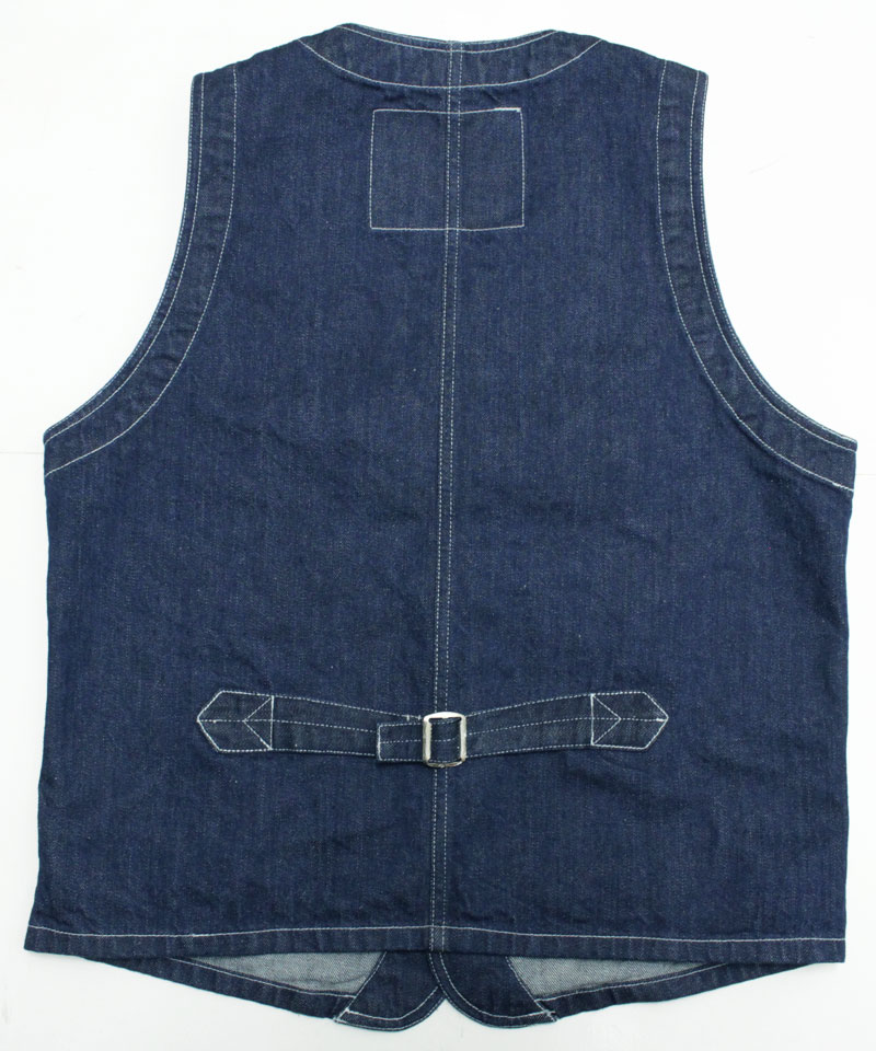 クッシュマン 【21872 10オンスデニム ワークベスト ＜ブルー