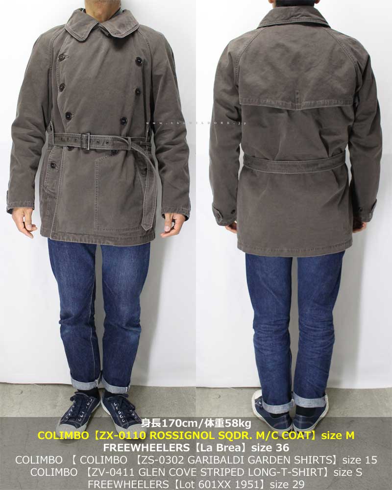 コーリン様 COLIMBO 【ZX-0110 ROSSIGNOL SQDR MOTORCYCLE COAT ＜CHARCOAL