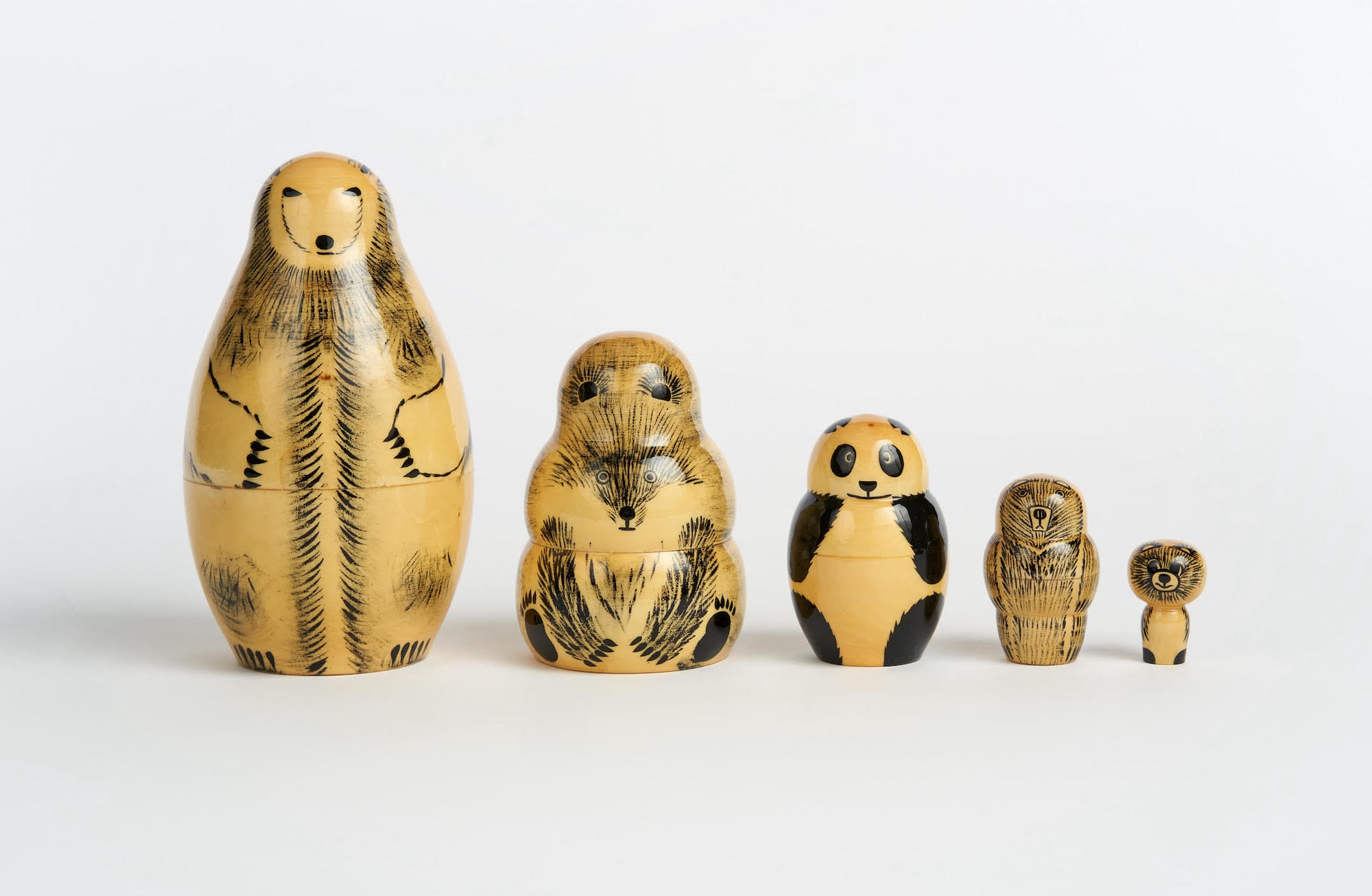 Delightful Wooden Nesting Dolls by COMPANY Playfully Reimagine