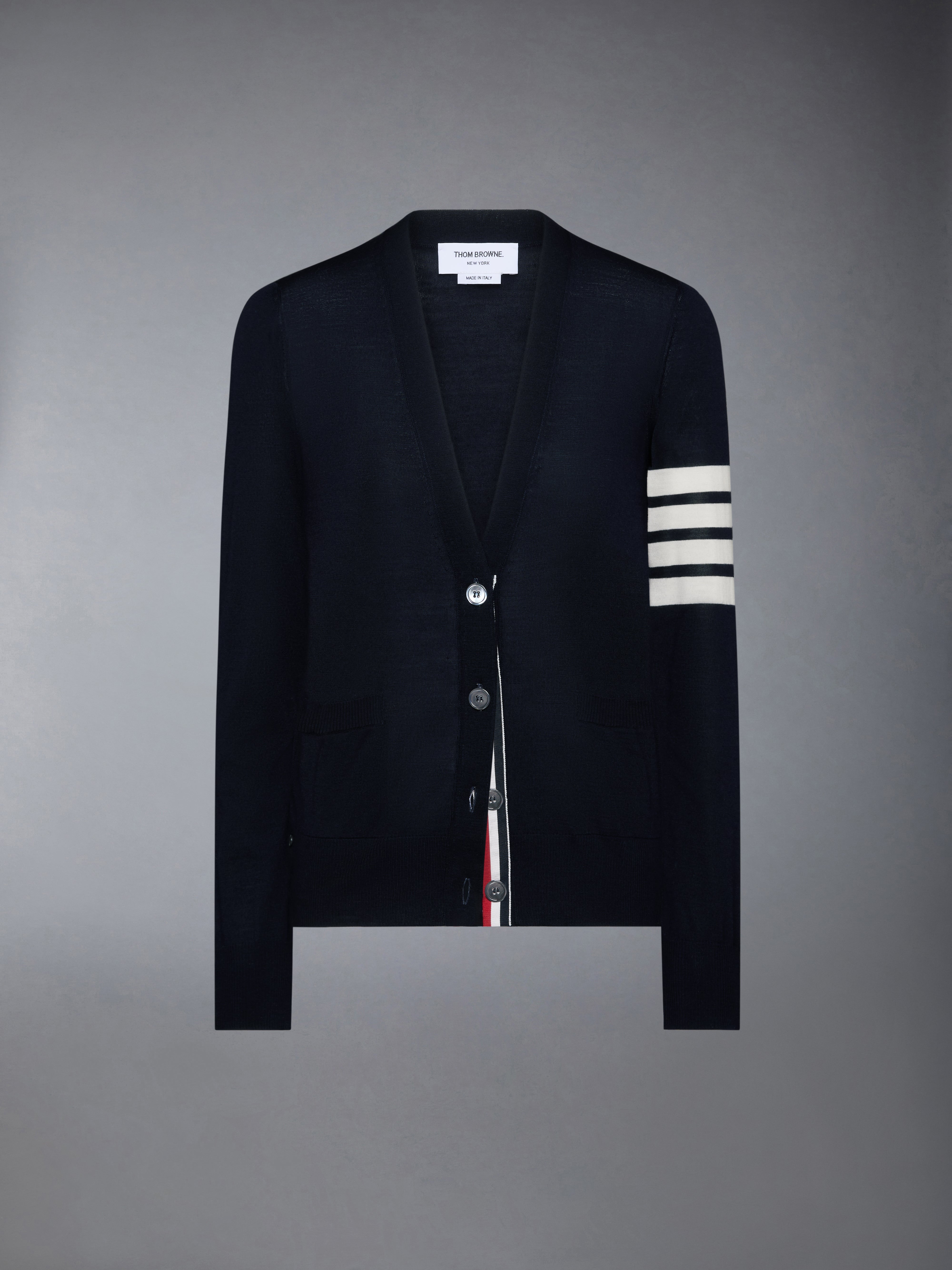 THOM BROWNE 4bar クラシックカーディガン 0 CLASSIC CASHMERE 4-BAR