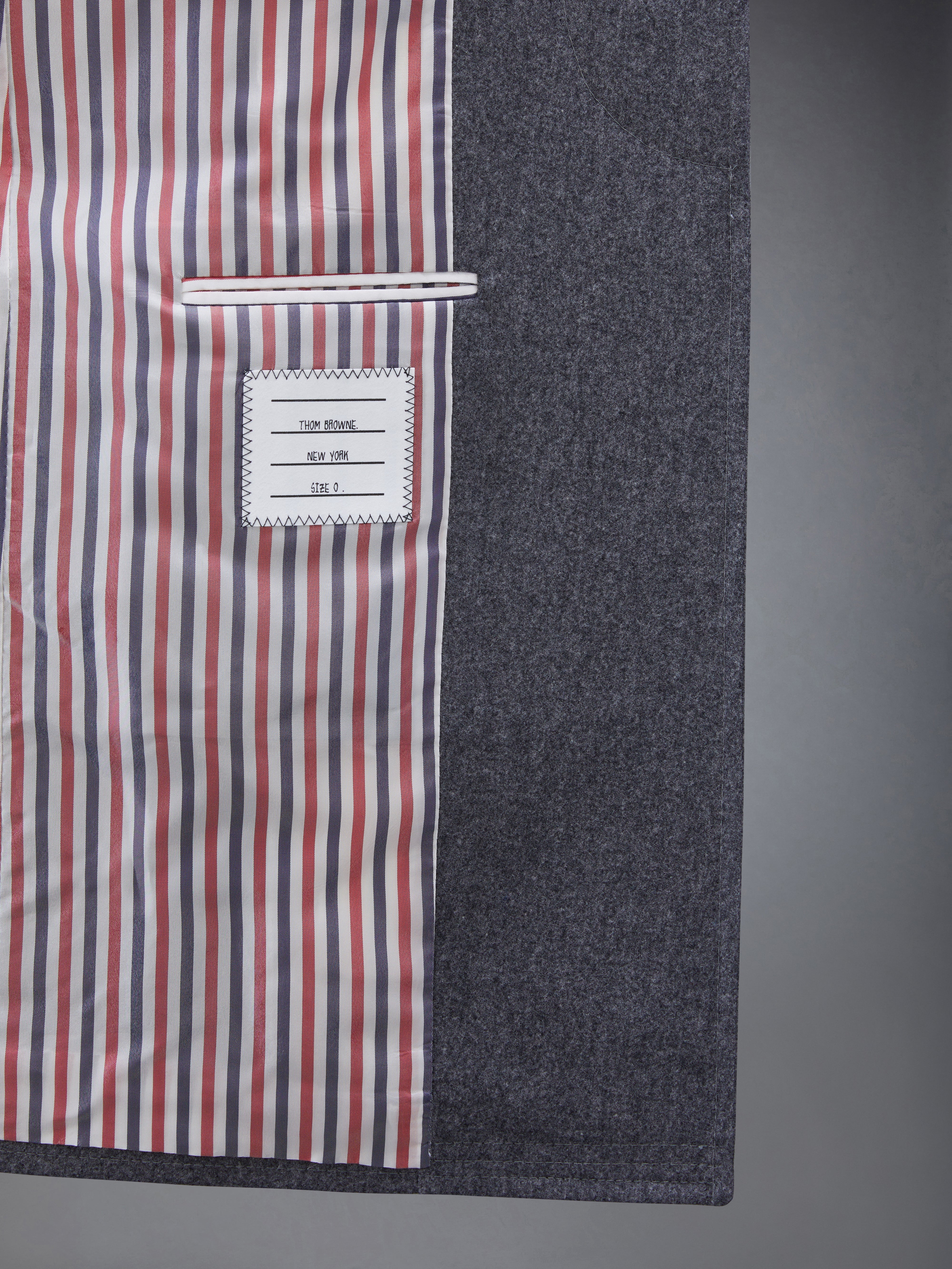 THOMBROWNE.NEWYORKグレー チェスターコート サイズ 00 THOMBROWNE