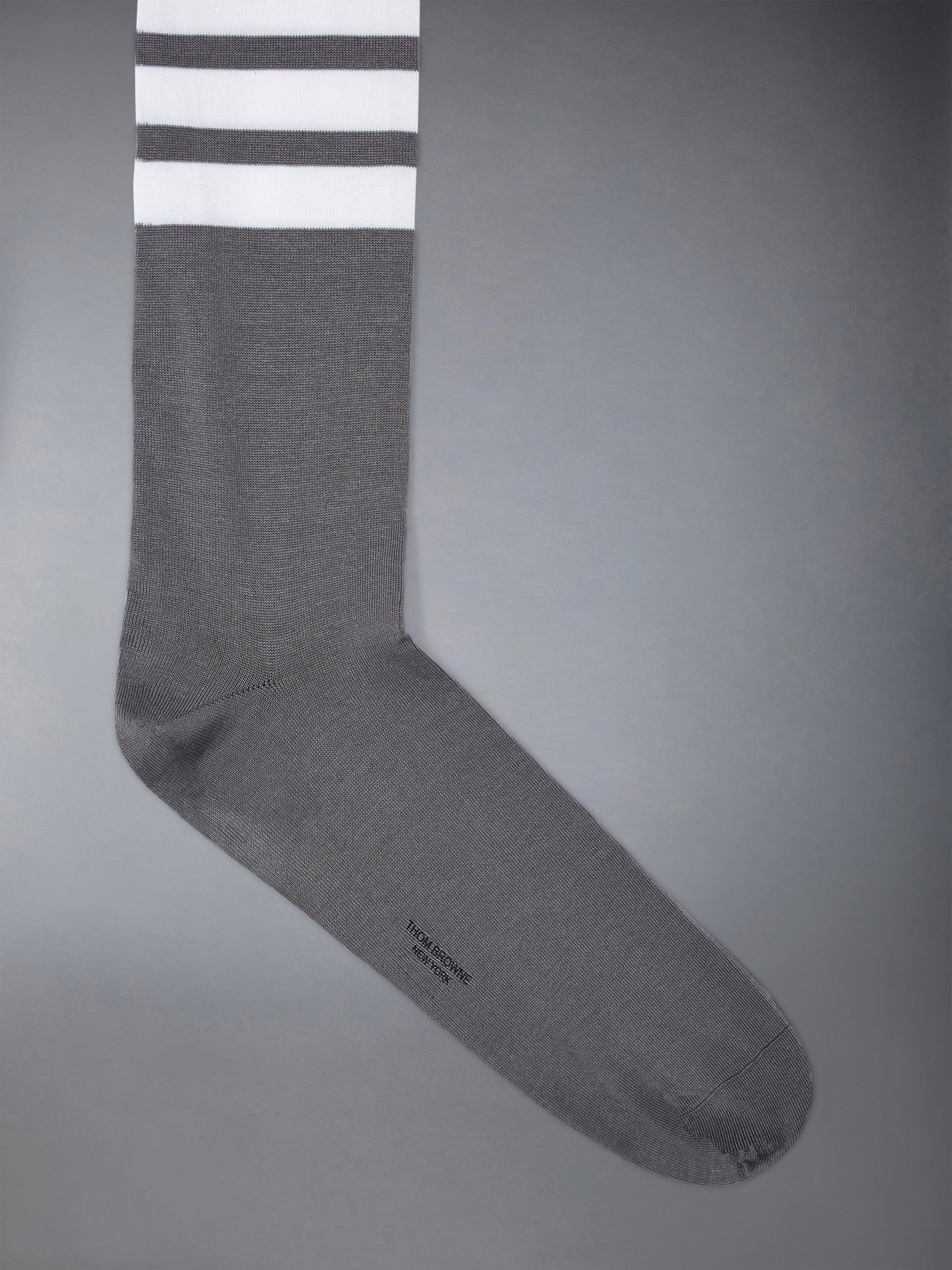 Cotton 4 Bar Over The Calf Sock | Thom Browne