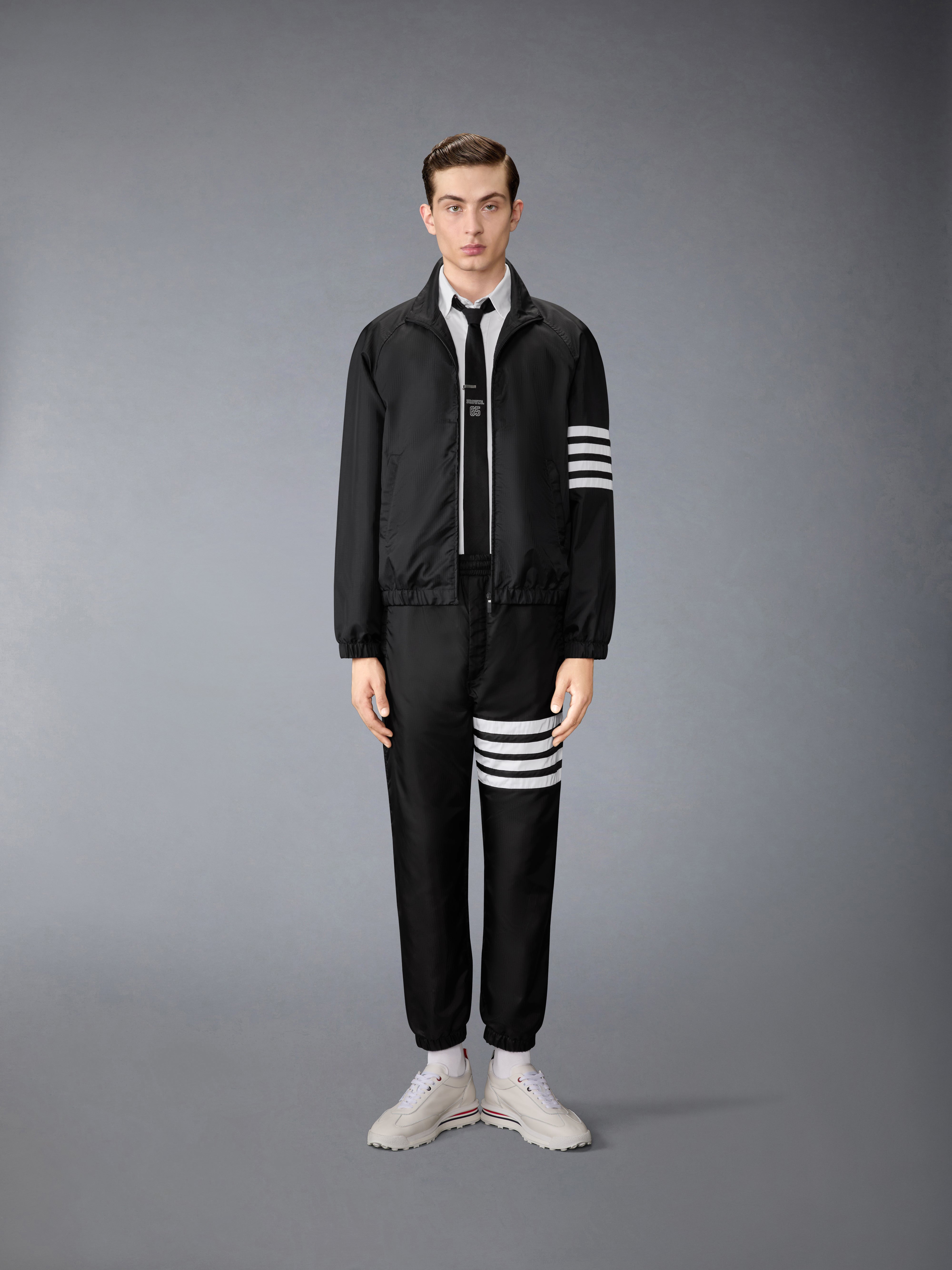 Shiny Ripstop Raglan 4-Bar Track Jacket | Thom Browne