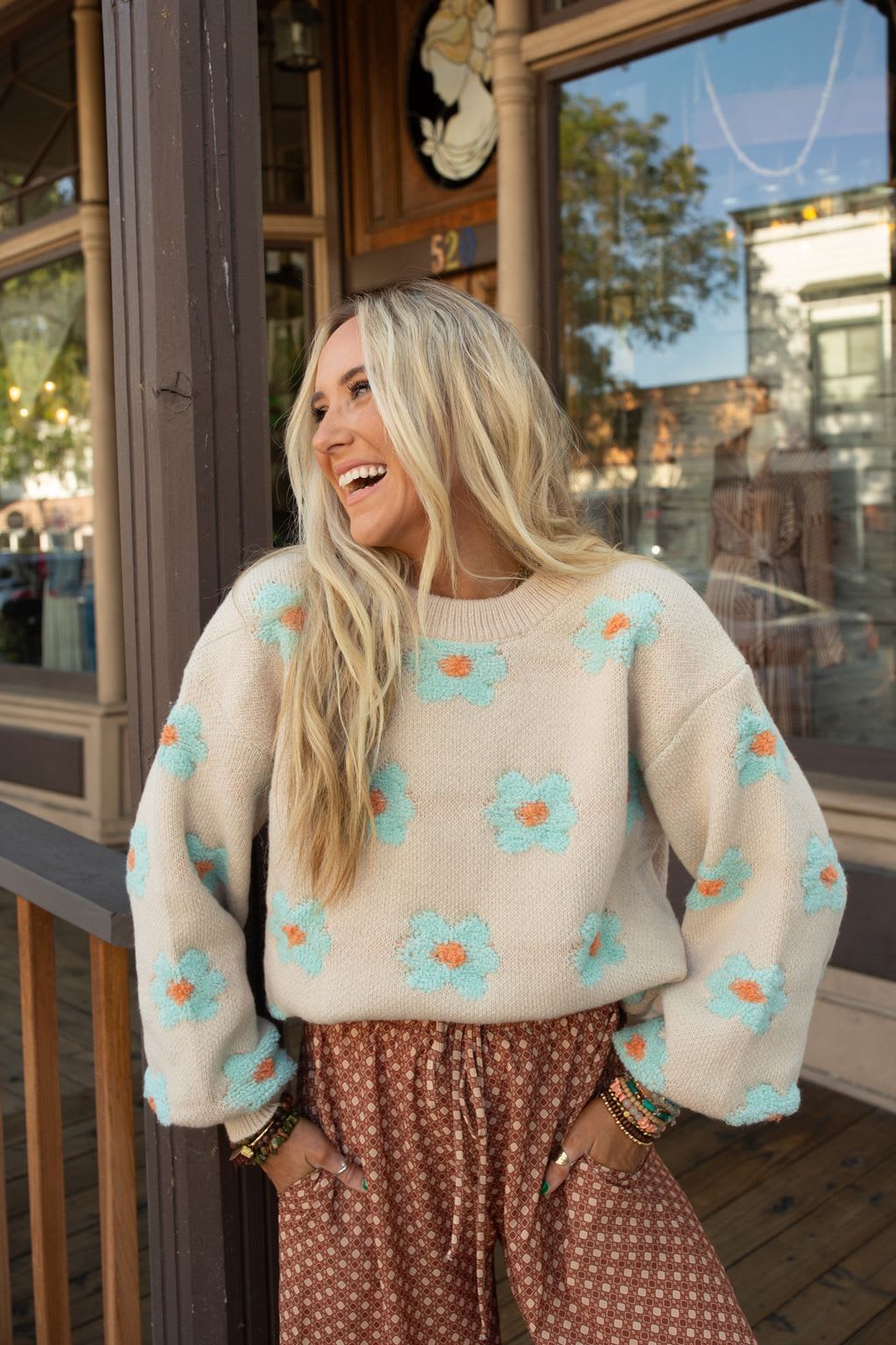Rainy Bloom Sweater — Three Bird Nest