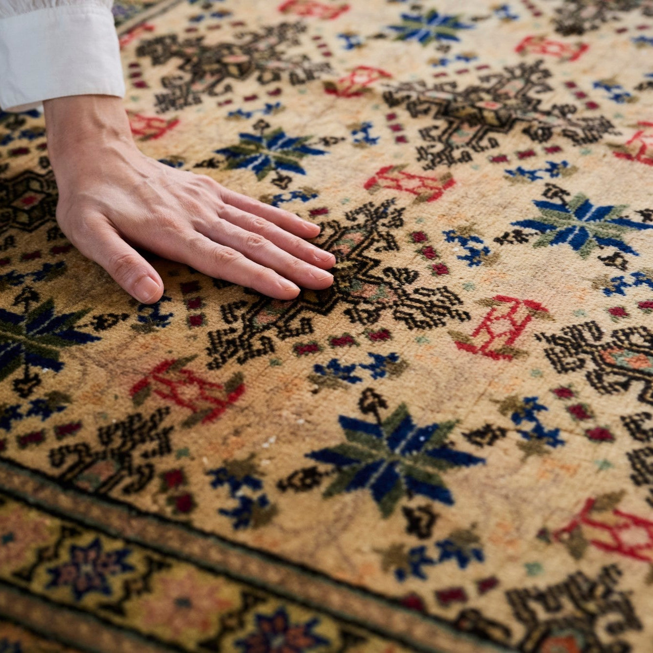 ヴィンテージラグ | トルコ・カイセリ No.01 | 黄色 | 223 × 146 – tiflo