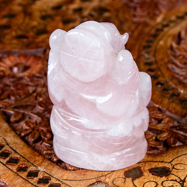 一点物・天然石】手彫りのグラービ・スファティク・ガネーシャ