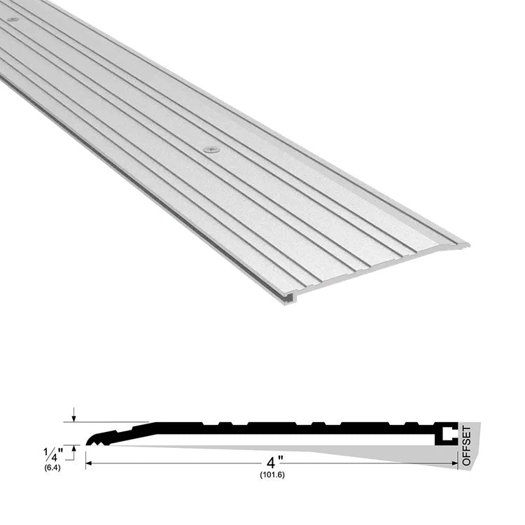 Pemko 274 Offset Half Saddle Aluminum Saddle Threshold - 4