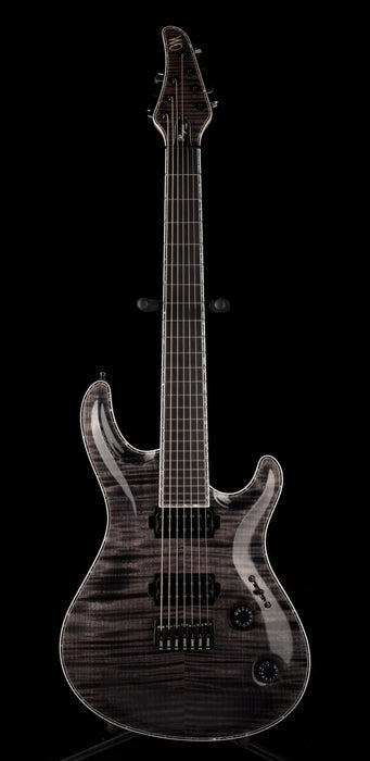 Mayones Regius Core 7 String Flame Top Trans Graphite Gloss Finish