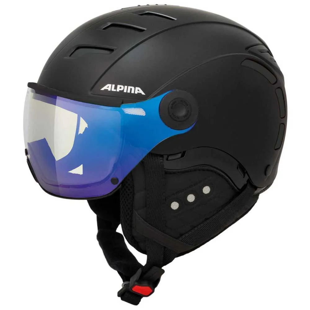 Alpina snow Jump 2.0 VM visor helmet Black | Snowinn
