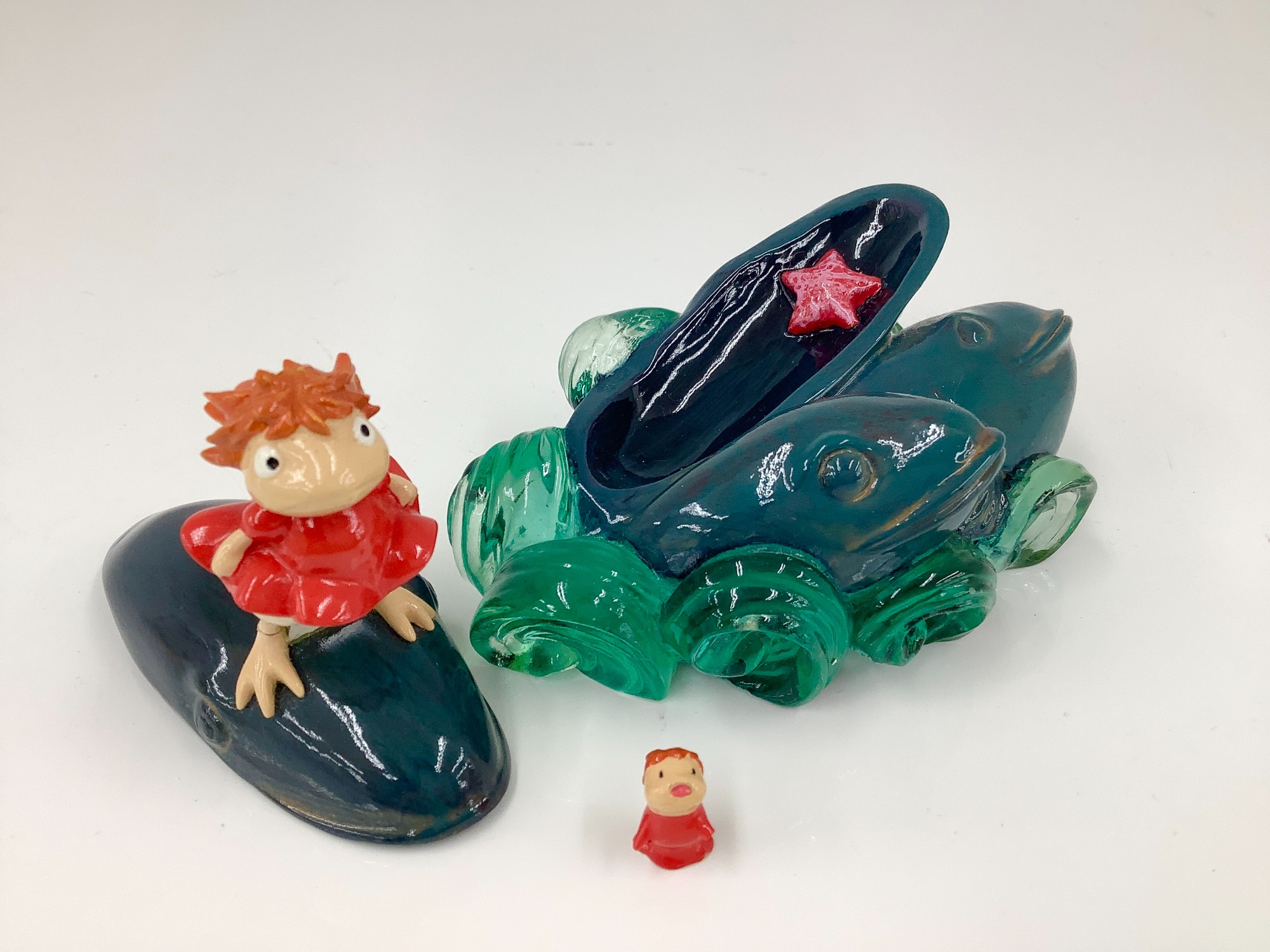 崖の上のポニョ 劇場イベント用 フィギュア オブジェ ガラス レア 希少