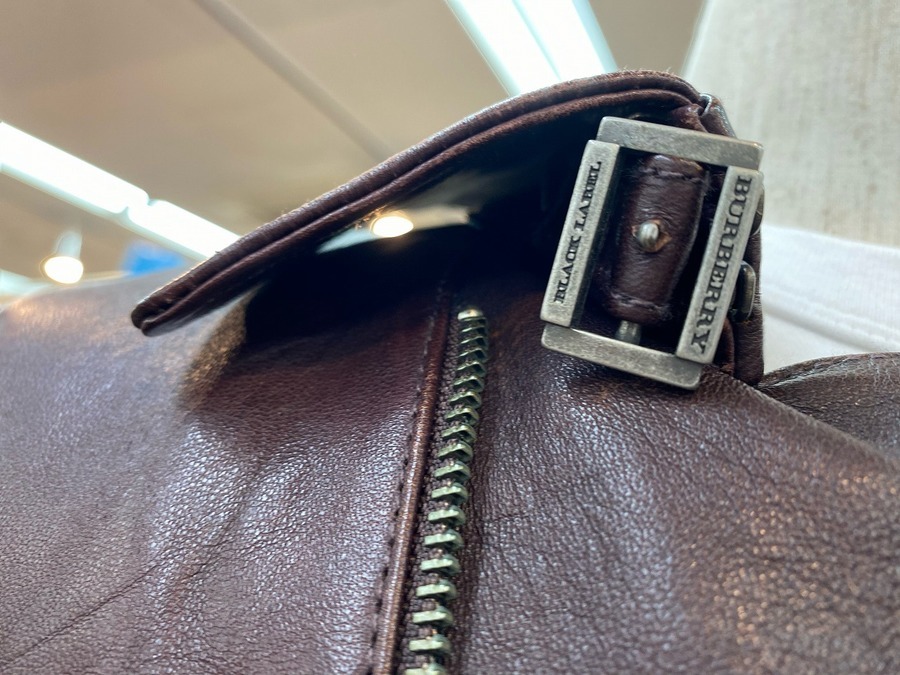 滑らかな羊革♪】BURBERRY(バーバリー)のレザーライダースジャケットの