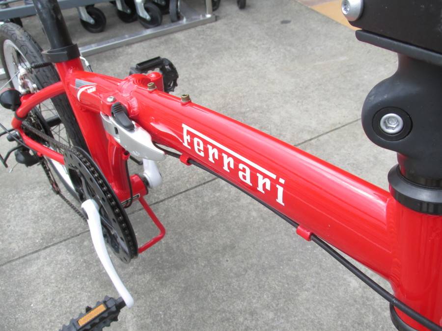 おゆみ野店】これぞフェラーリレッド♪折りたたみ自転車入荷しました