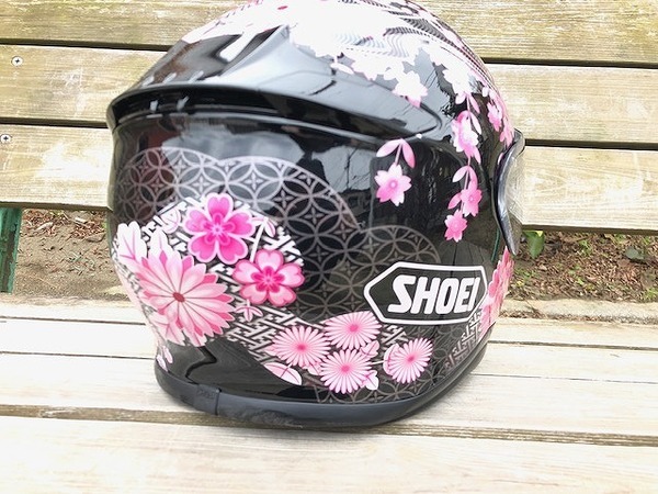 SHOEI フルフェイスヘルメット 桜柄女性用Mサイズ シン SHOEI フル