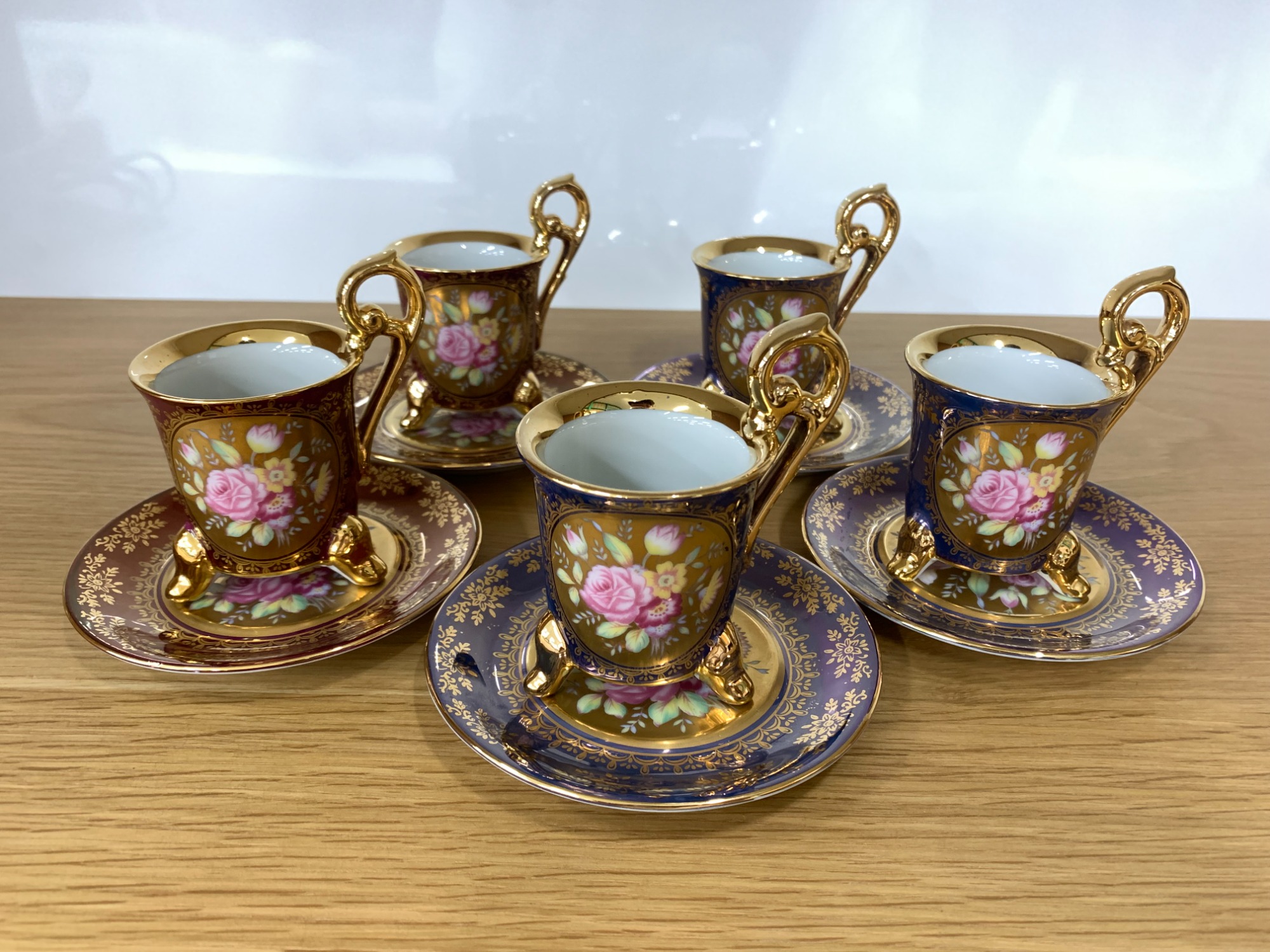 大橋陶器 デミカップ カップ＆ソーサー 箱付き 926エンヂ かわいい昭和