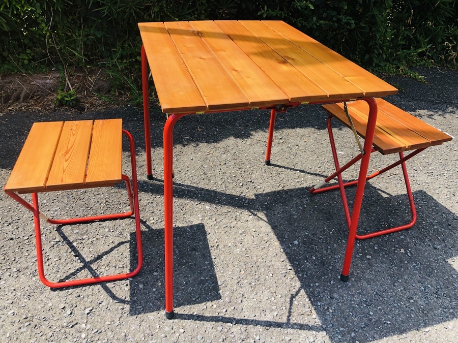 カステルメルリーノ】アウトドアテーブルセット 買取入荷致しました