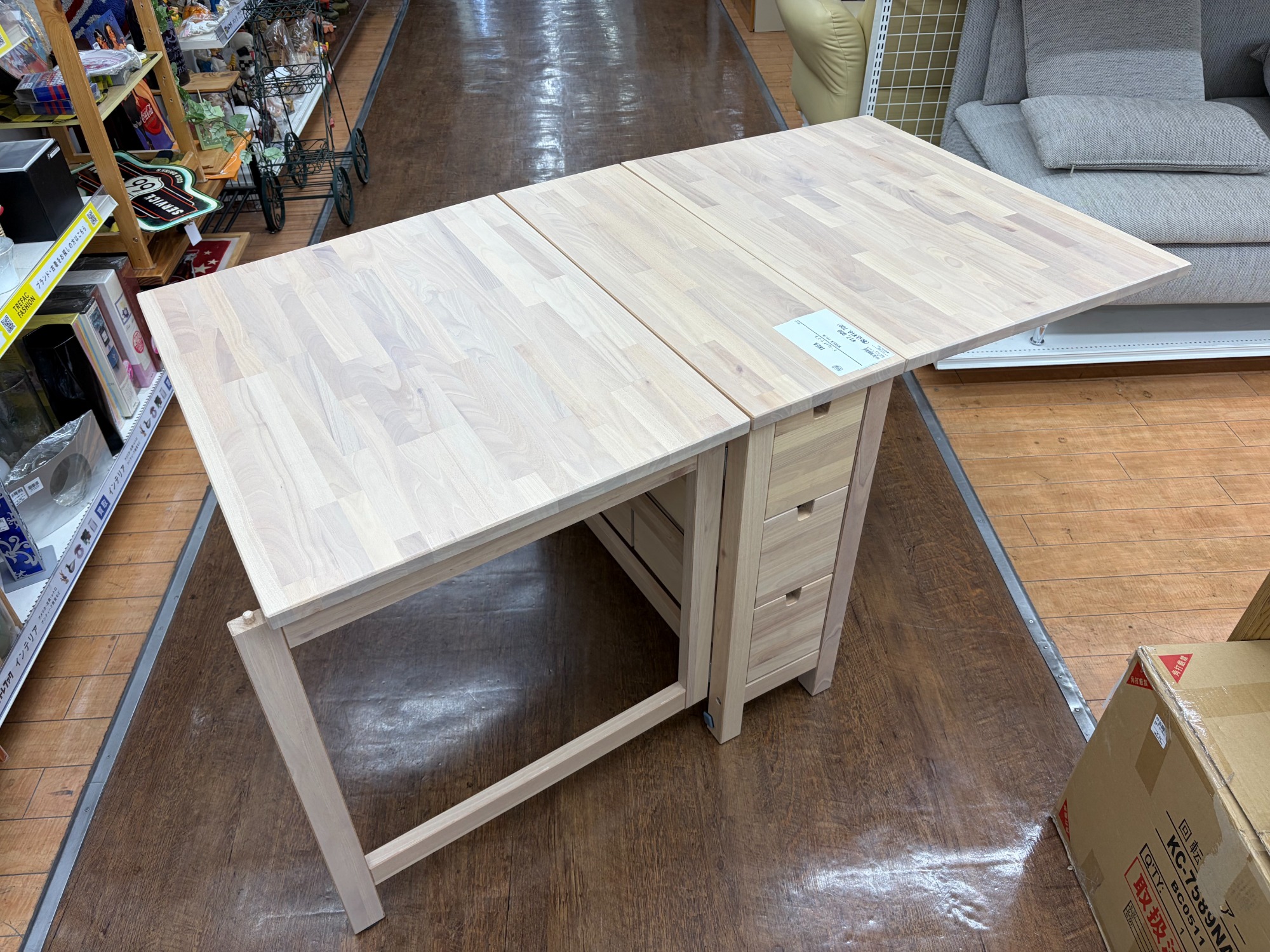 大型家具展示中】IKEA（イケア）のNORDEN ゲートレッグテーブルが買取