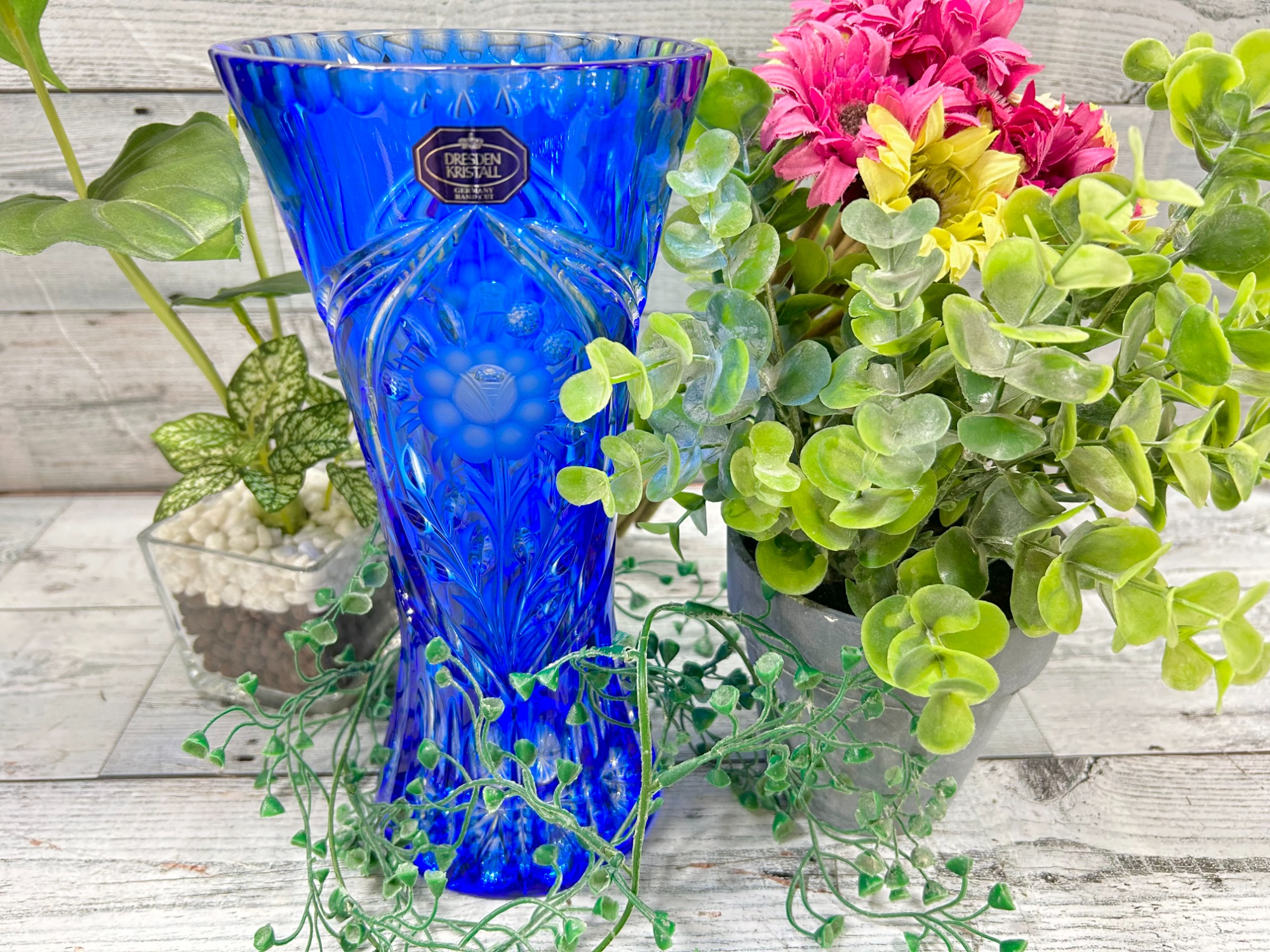 花瓶 フラワーベース 花器 ドイツ製 ドレスデンクリスタル 花 【公式通販】