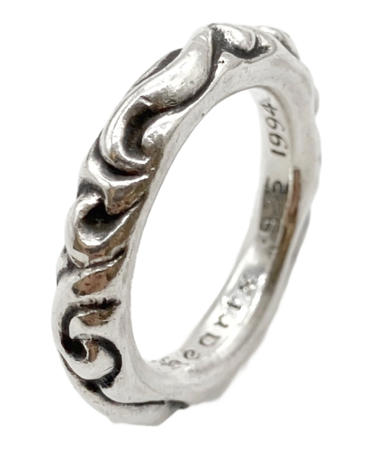 中古・古着通販】CHROME HEARTS (クロムハーツ) SCROLL BAND RING