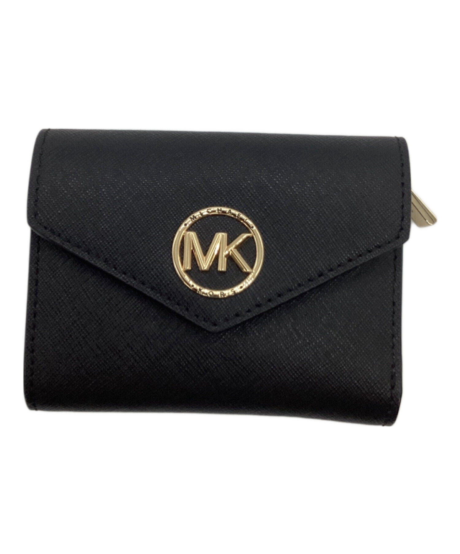 中古・古着通販】MICHAEL KORS (マイケルコース) 3つ折り財布 ブラック
