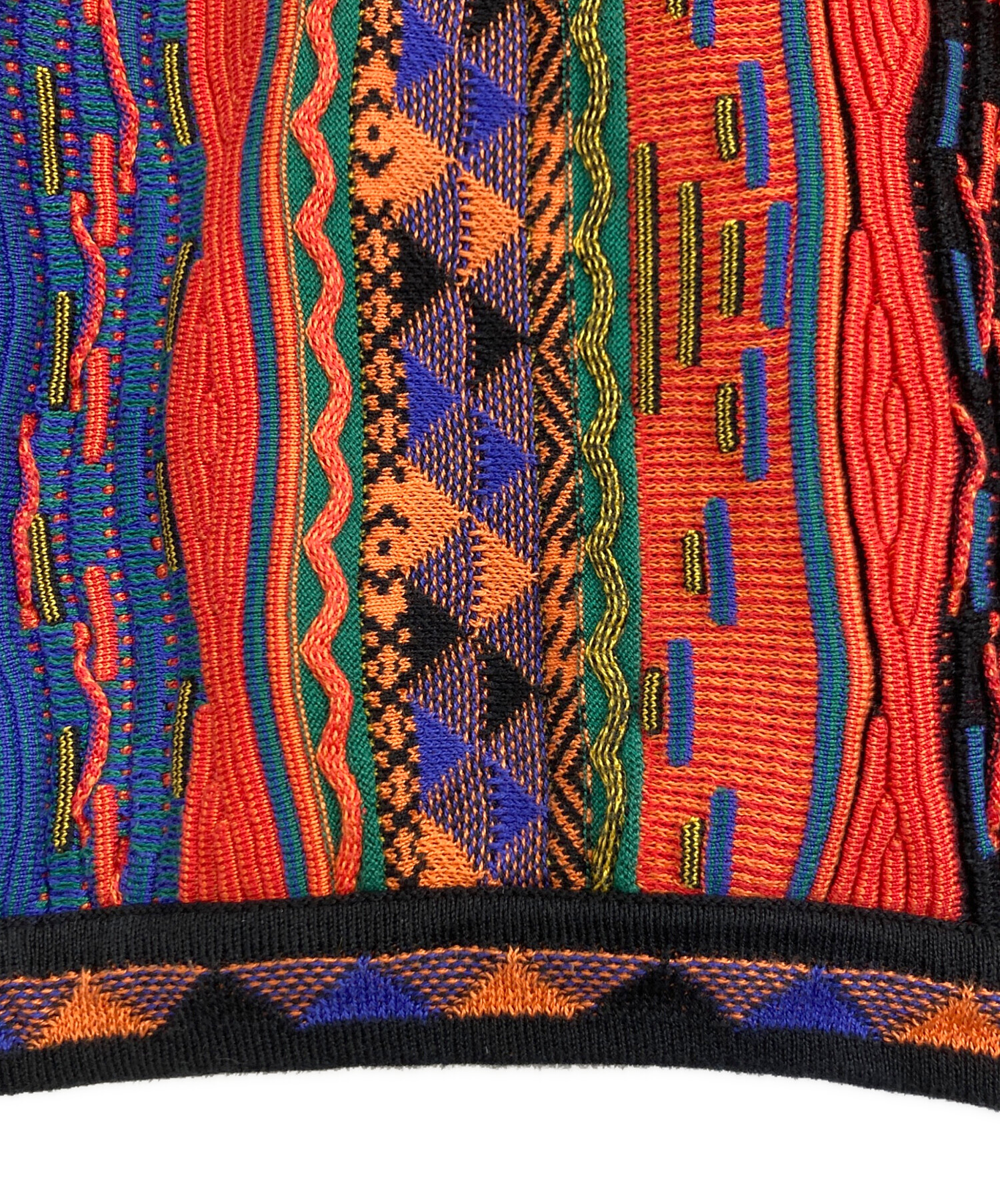 中古・古着通販】TUNDRA (ツンドラ) TUNDRA 3Dニット ピンク×ブルー