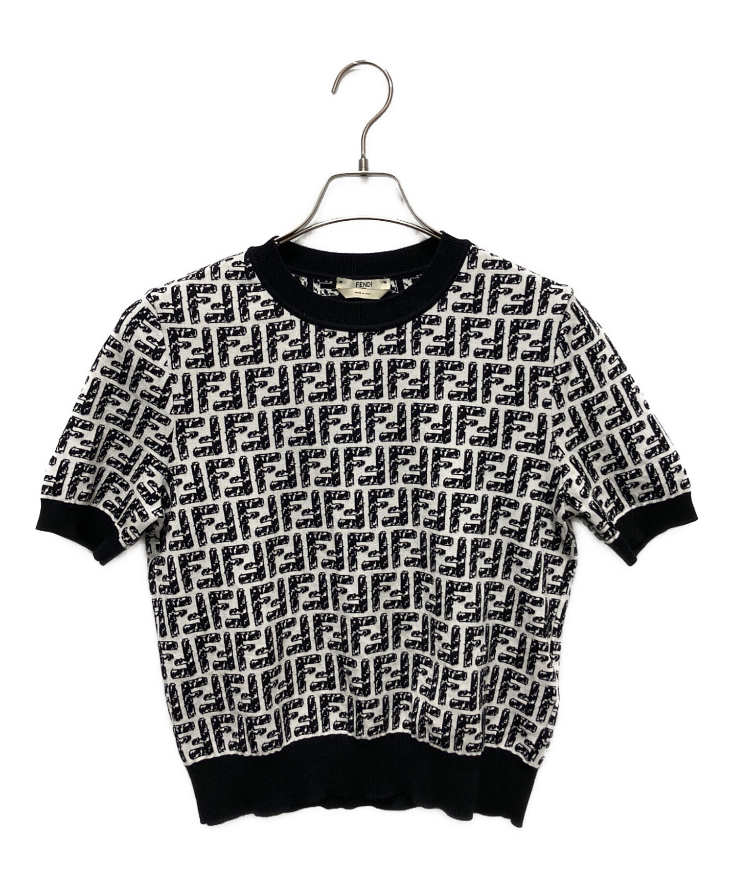 中古・古着通販】FENDI (フェンディ) ズッカ半袖ニット FZX550 AD5R