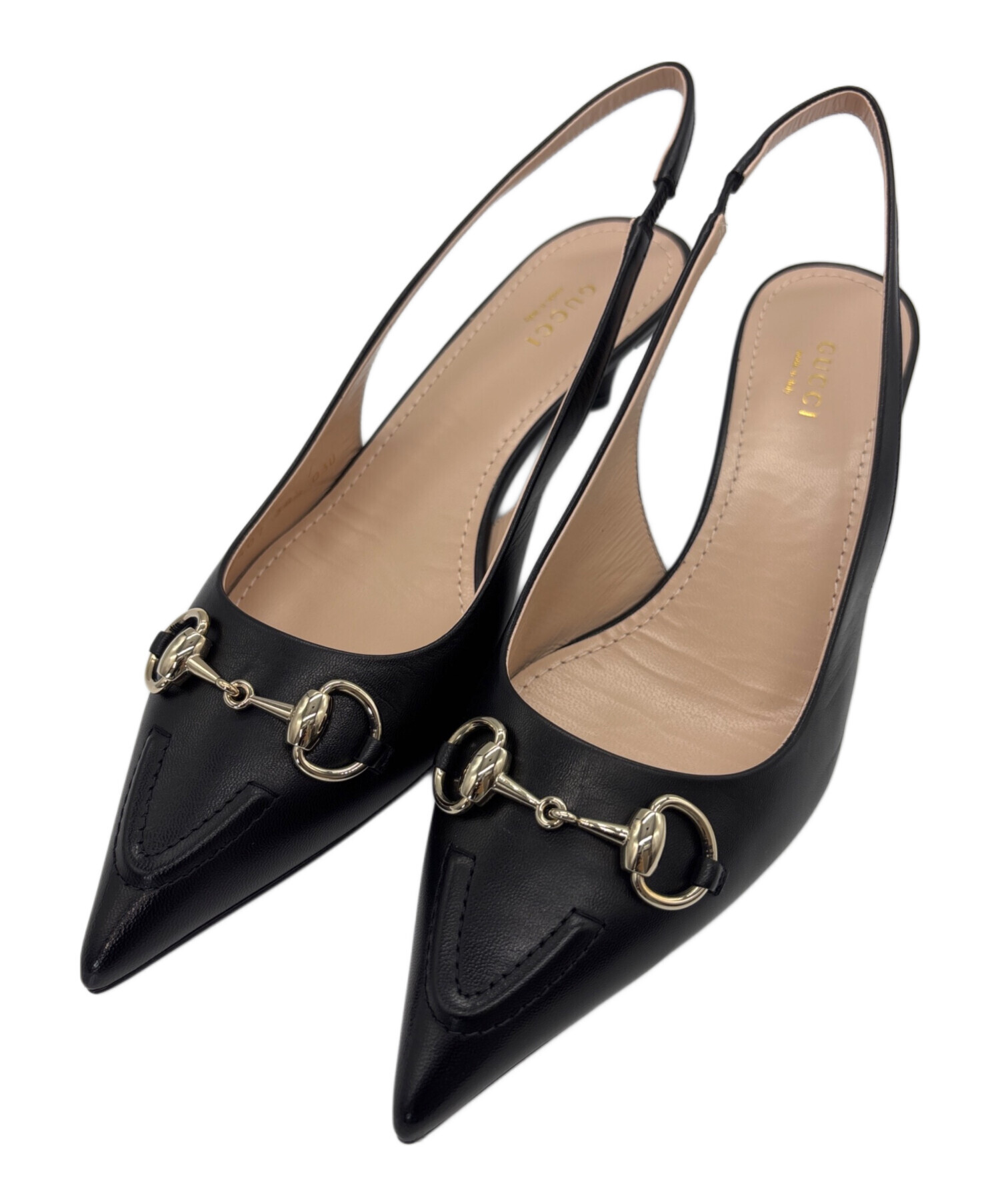中古・古着通販】GUCCI (グッチ) ホースビットスリングバックパンプス