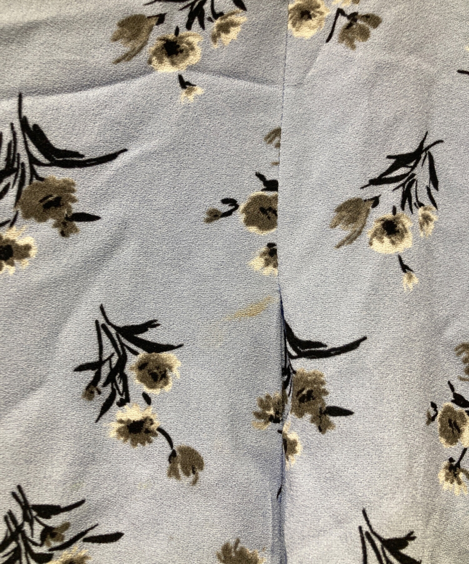 中古・古着通販】PRADA (プラダ) フラワープリントスカート ブルー