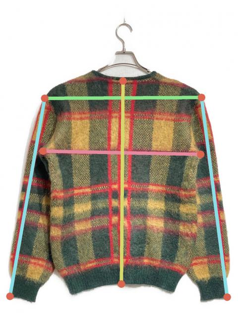 中古・古着通販】Needles (ニードルズ) Mohair Cardigan Tartan/モヘア