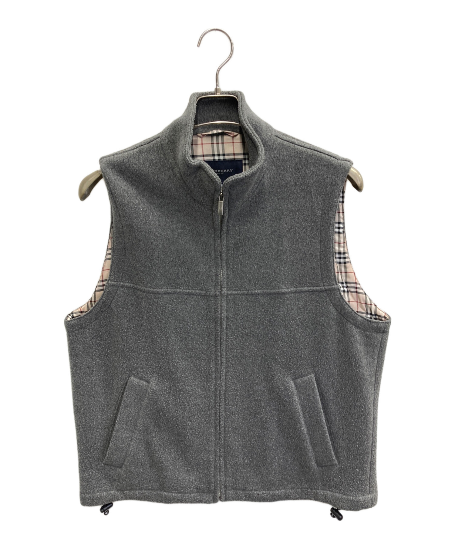 BURBERRY GOLF バーバリーゴルフ 中綿ベスト ノバチェック LL 黒